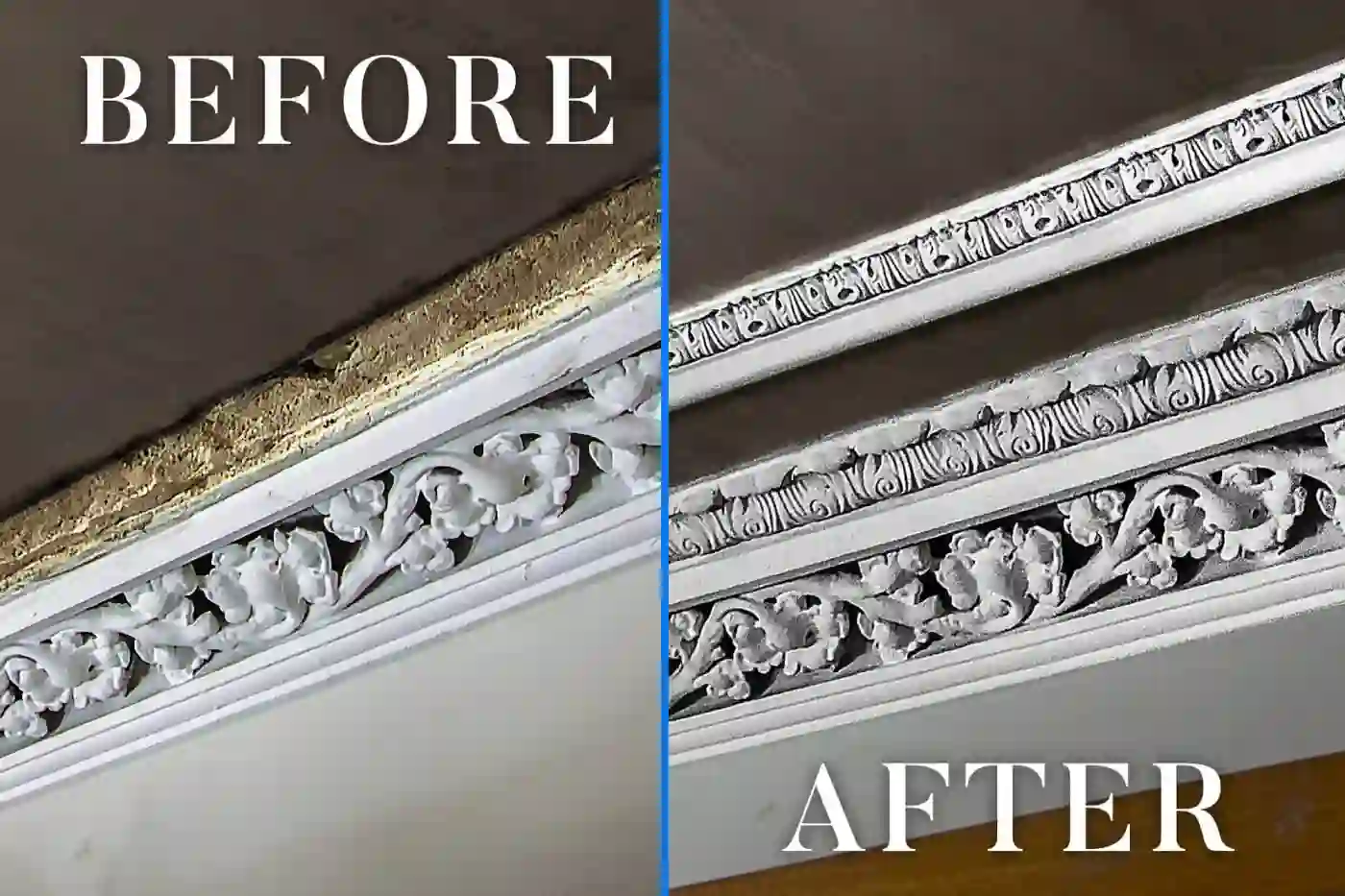 Gallery image for Cornice repair and restoration in Lanarkshire, Scotland