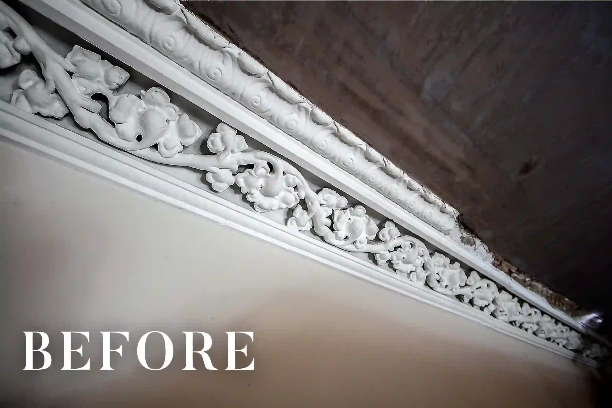Gallery image for Cornice repair and restoration in Lanarkshire, Scotland