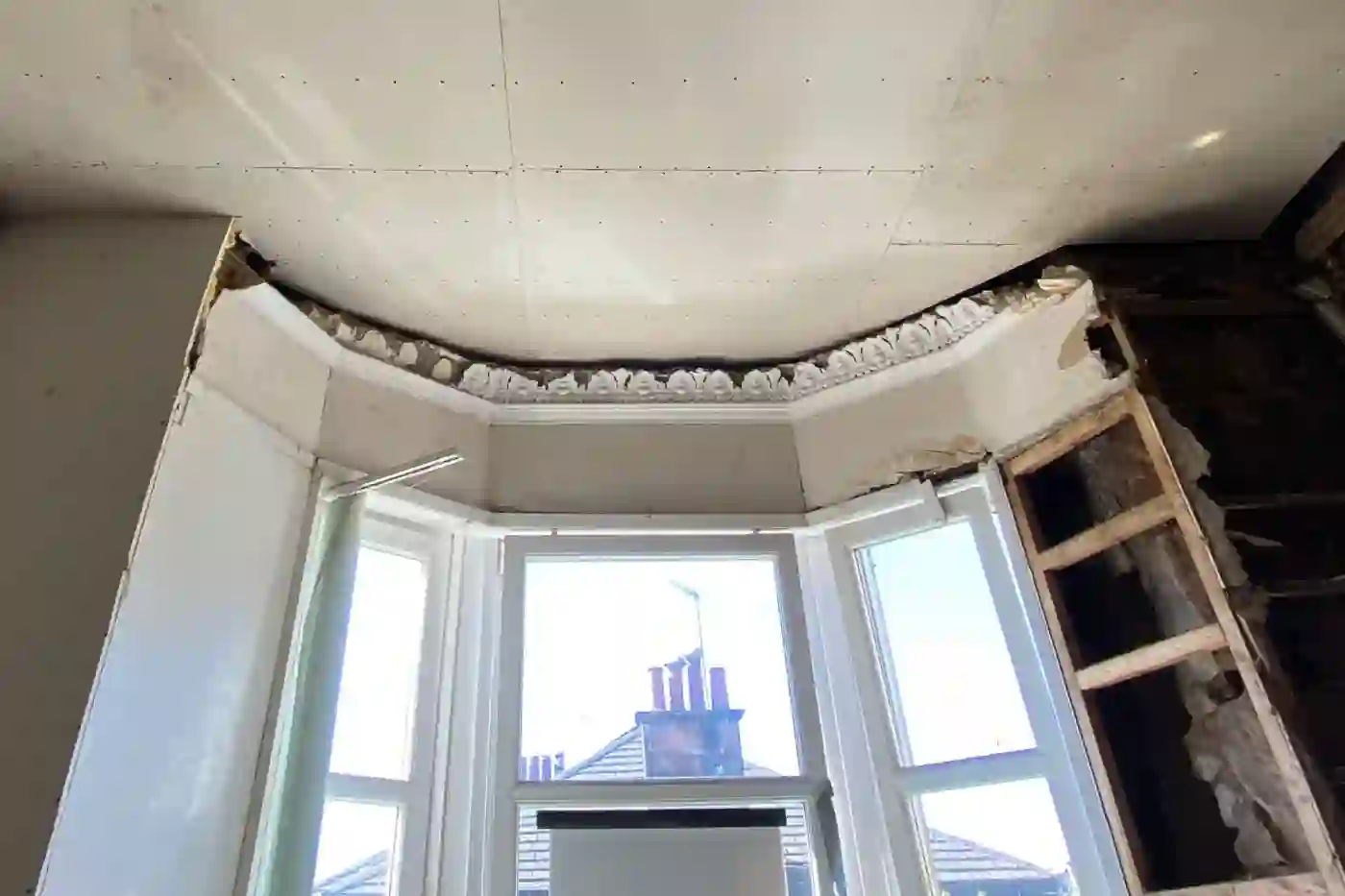 Gallery image for Cornice Restoration And Fitting In Mount Florida, Glasgow: Before restoration