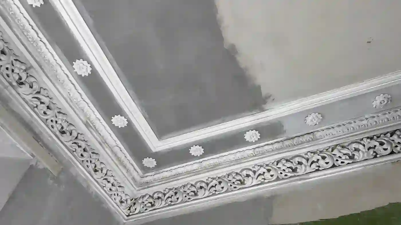 Gallery image for Cornice Restoration And Fitting In Glasgow's West End: After the restored cornice was fitted