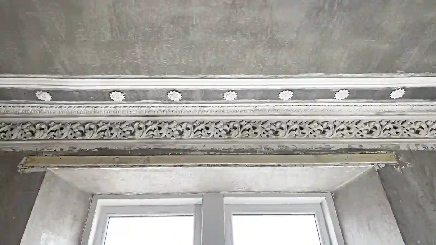 Gallery image for Cornice Restoration And Fitting In Glasgow's West End: After the restored cornice was fitted