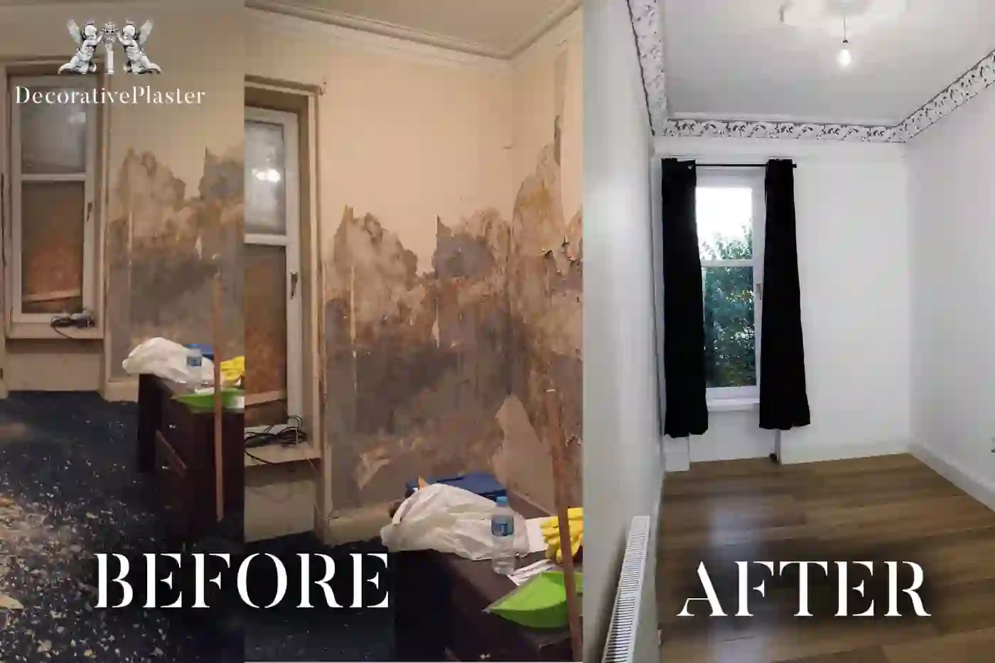 Gallery image for Property development in Glasgow: Property restoration - before and after