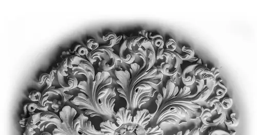 Decorative plaster in a period interior