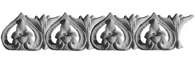 Heart Flourish Plaster Coving Decoration Image