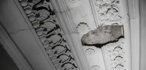 Recent plaster restoration work